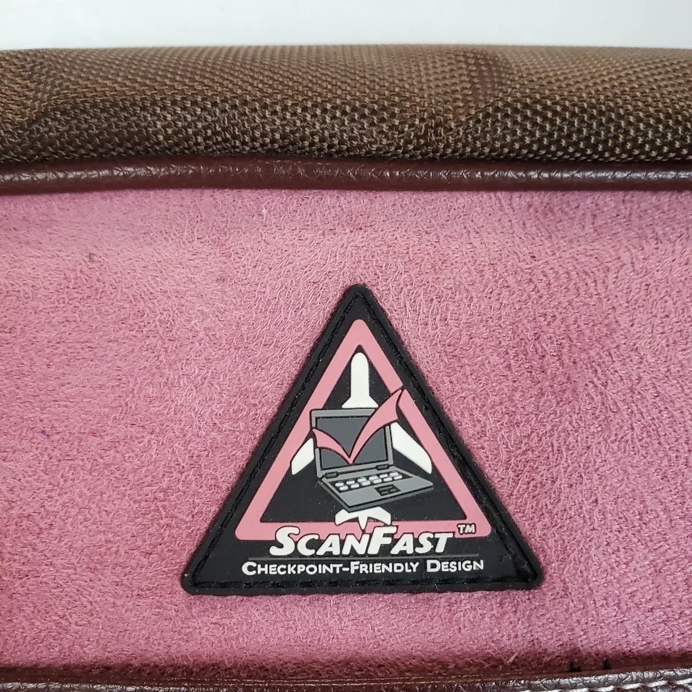 Scanfast pink airline checkpoint computer carry-on bag
